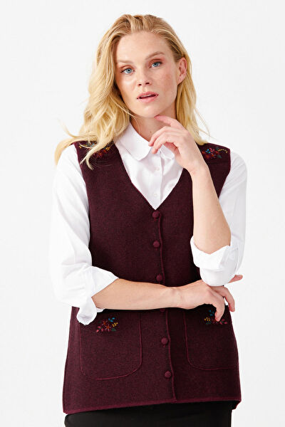 Desen Triko Kadın Yelek