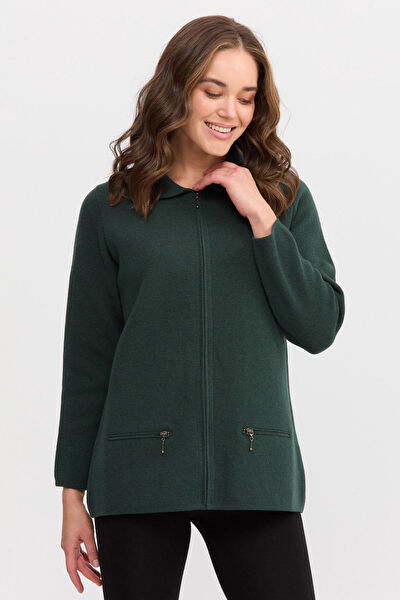 Desen Triko Tesettür Hırka