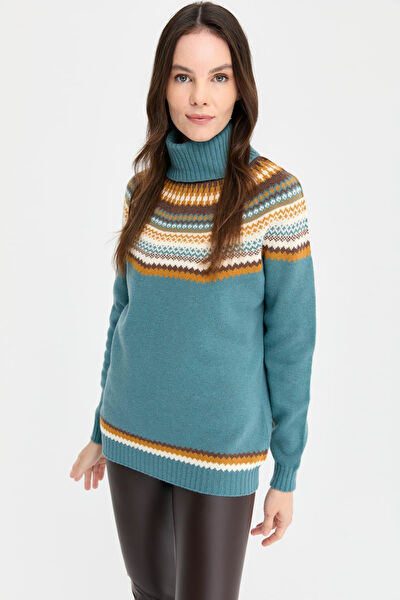 Desen Triko Kadın Triko, Kazak