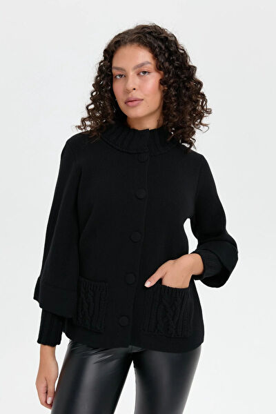 Desen Triko Kadın Ceket