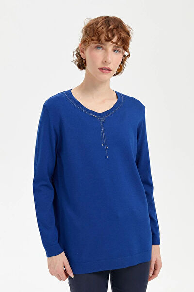 Desen Triko Kadın Bluz