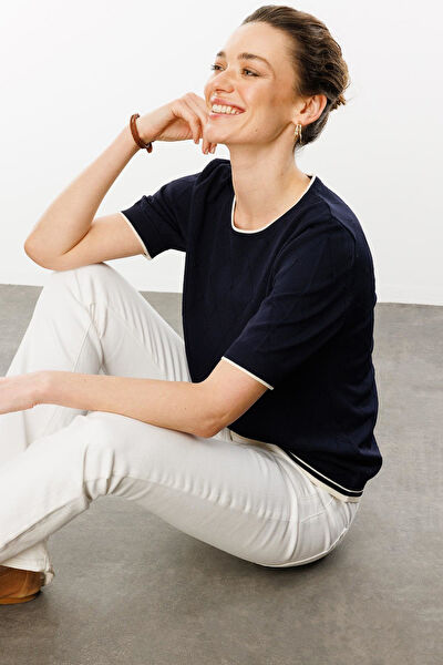 Desen Triko Kadın Tişört