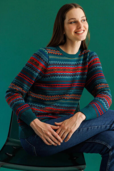 Desen Triko Kadın Triko, Kazak