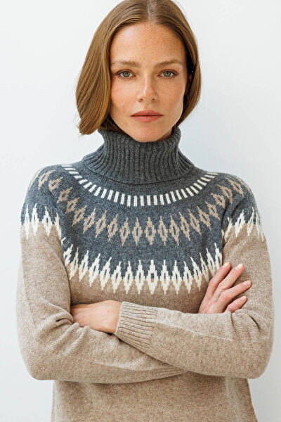 Desen Triko Kadın Triko, Kazak