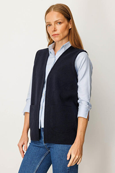 Desen Triko Kadın Yelek