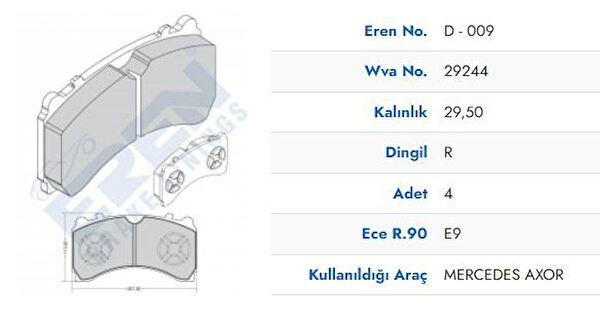 EREN BALATA Fren Balataları