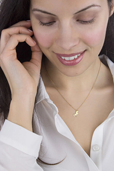 Mona Roza Altın Kolye