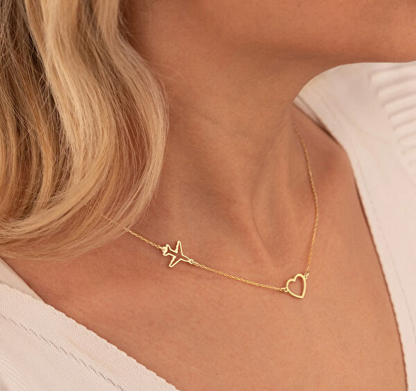 Mona Roza Altın Kolye