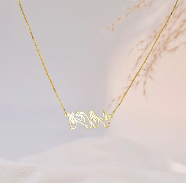 Mona Roza Altın Kolye