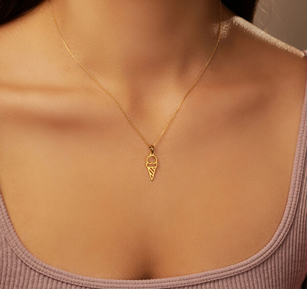 Mona Roza Altın Kolye