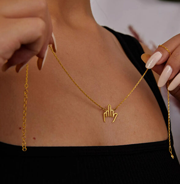 Mona Roza Altın Kolye