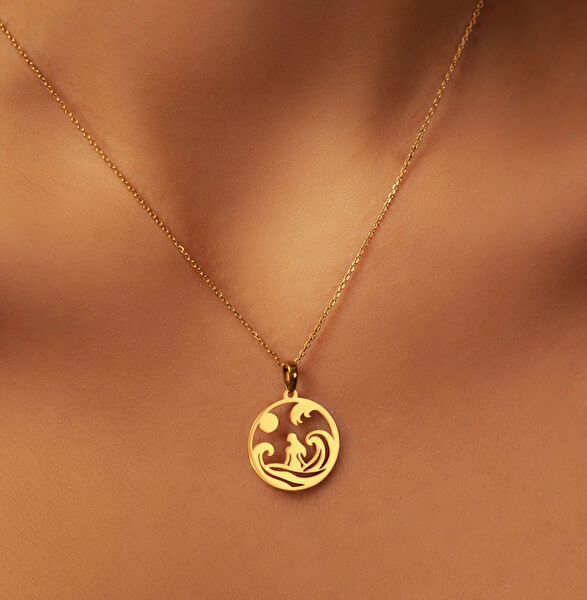 Mona Roza Altın Kolye