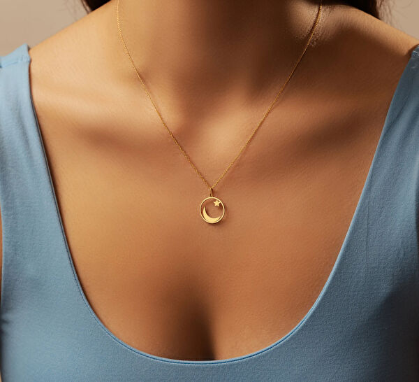 Mona Roza Altın Kolye