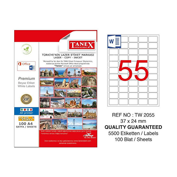 Tanex Etiket, Sticker