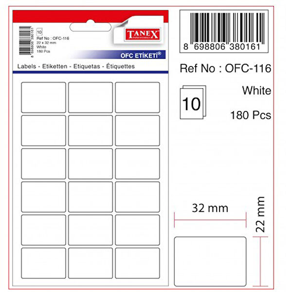 Tanex Etiket, Sticker