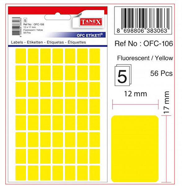 Tanex Etiket, Sticker