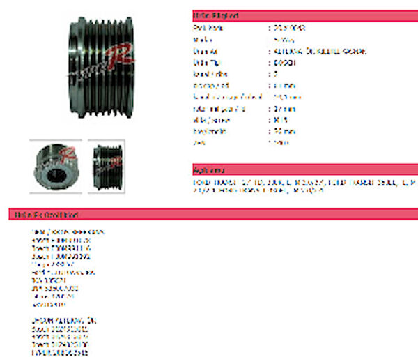 Typer Alternatör Kasnağı
