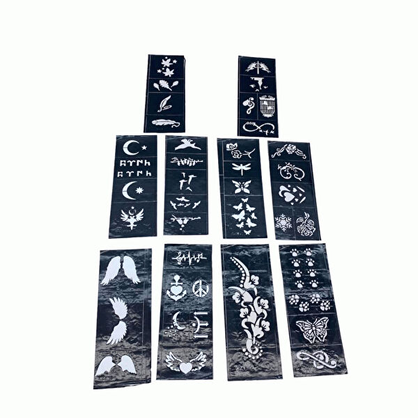 Caddemia Geçici Dövme, Şablonları