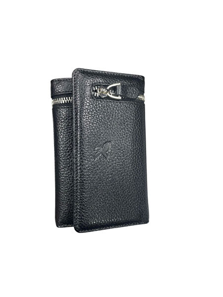 Karalı Deri Kadın Cüzdan