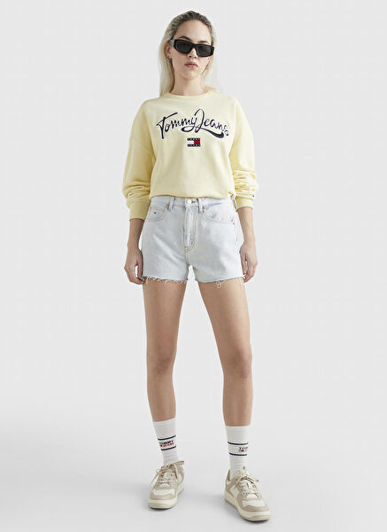 Tommy Jeans Kadın Şort, Bermuda, Kapri