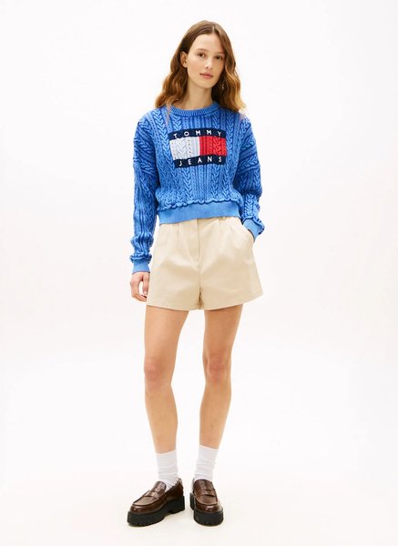 Tommy Jeans Kadın Şort, Bermuda, Kapri