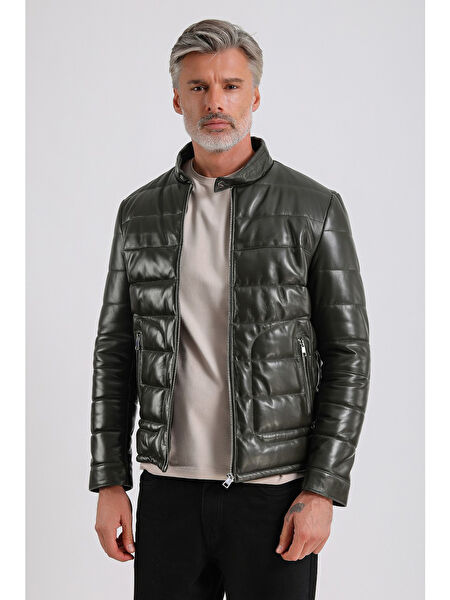 Maroquin Leather Erkek Mont, Kaban