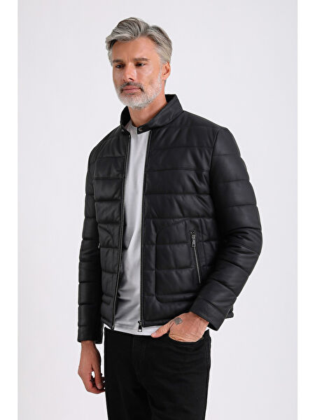 Maroquin Leather Erkek Mont, Kaban