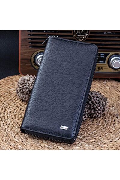 Karalı Deri Kadın Cüzdan