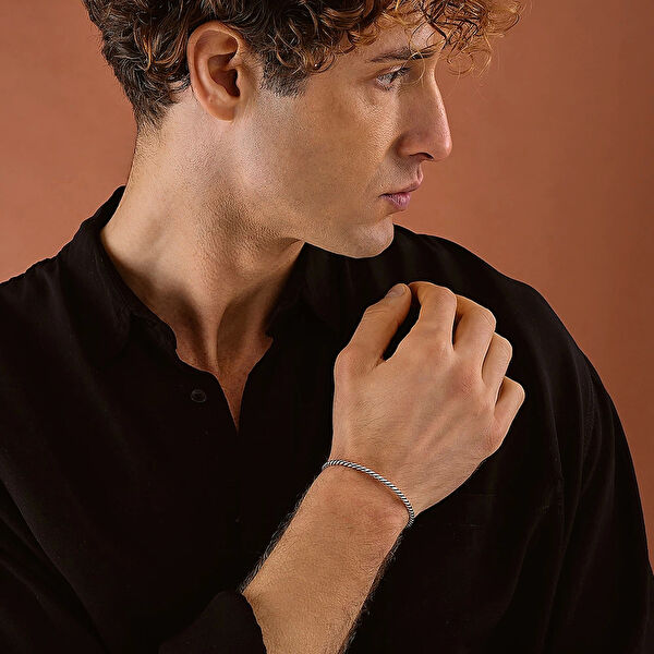 İpek Silver Erkek Bileklik