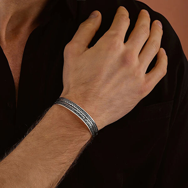 İpek Silver Erkek Bileklik