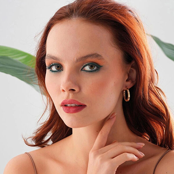 İpek Silver Altın Küpe