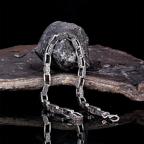 İpek Silver Erkek Bileklik