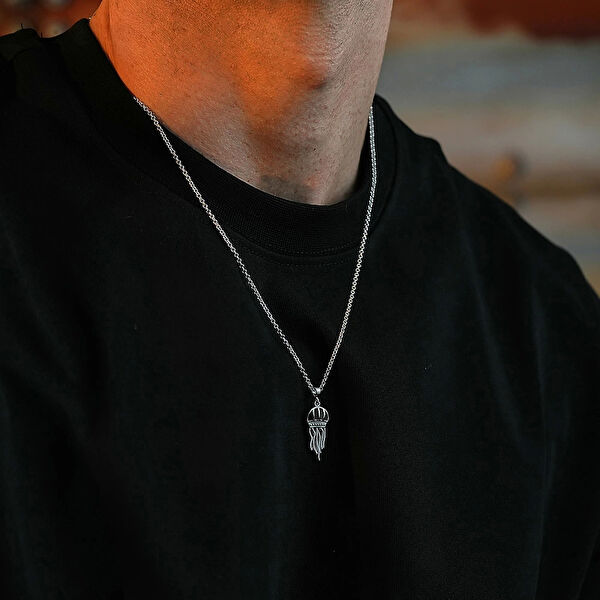 İpek Silver Kolye, Zincir, Künye