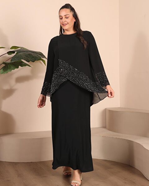 FERACE Büyük Beden Abiye Elbise