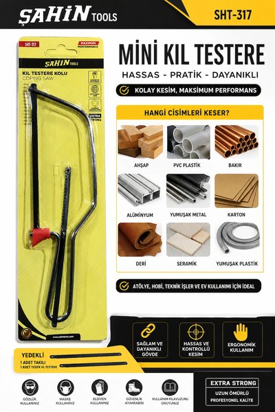 Şahin Tools Kıl Testere, Seti