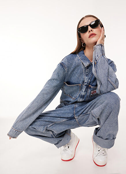 Moschino Jeans Günlük Tulum, Salopet