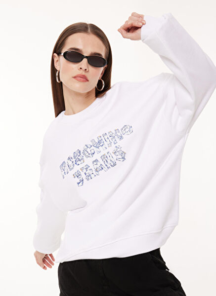 Moschino Jeans Kadın Sweatshirt