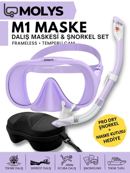 MOLYS Dalış Gözlük, Maske, Şnorkel