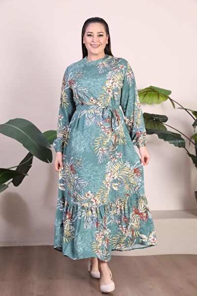 FERACE Büyük Beden Günlük Elbise