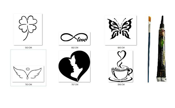 Endeks Ticaret Geçici Dövme, Şablonları