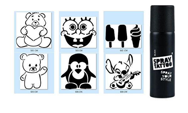 Endeks Ticaret Geçici Dövme, Şablonları