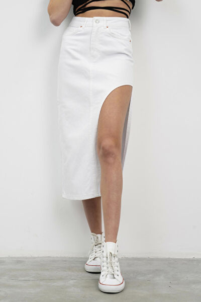 Its Basic Kadın Kot Etek