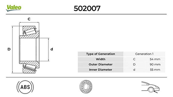 Valeo Teker Rulmanı