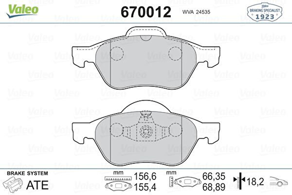 Valeo Fren Balataları