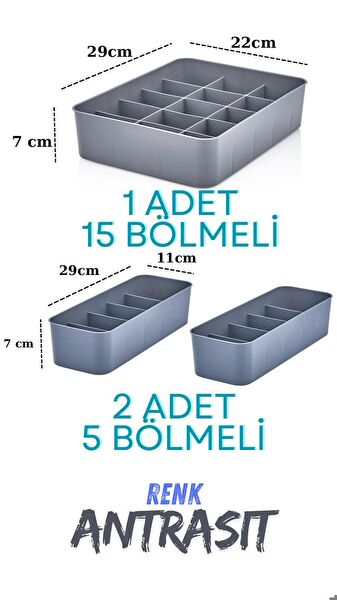 ALMITAL Dolap İçi, Çekmece Düzenleyici