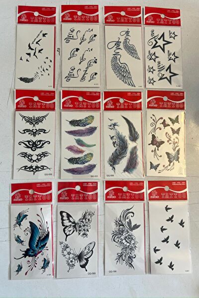 Airbrush Tattoo Geçici Dövme, Şablonları