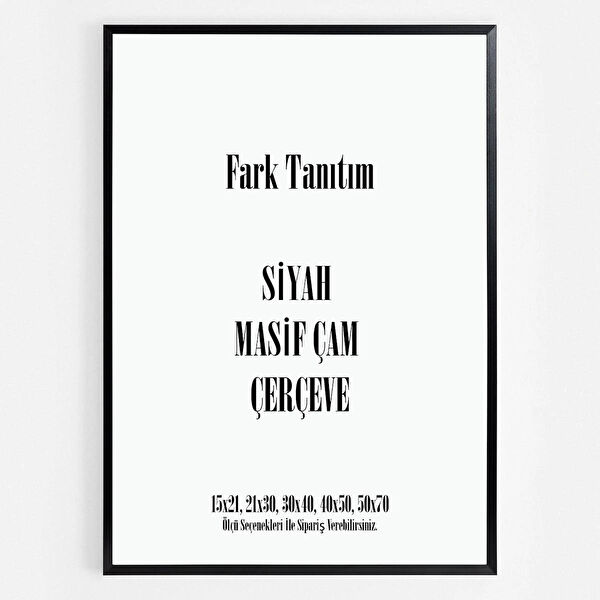 Fark Tanıtım Fotoğraf Çerçevesi