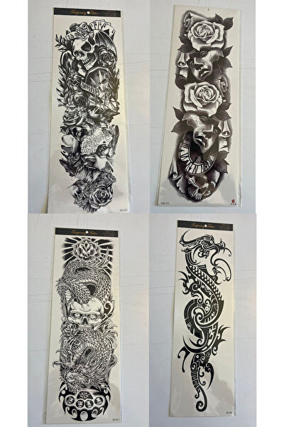 Airbrush Tattoo Geçici Dövme, Şablonları