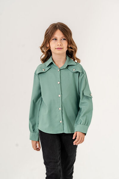 Giyicem Tekstile Kız Çocuk Gömlek