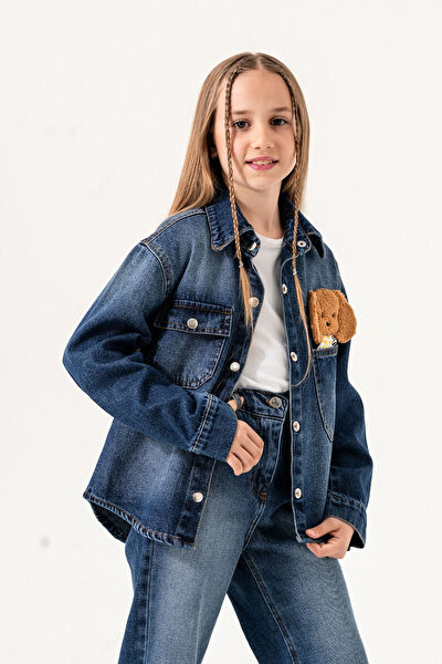 Giyicem Tekstile Kız Çocuk Gömlek